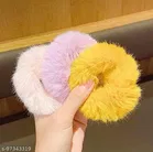Fur Scrunchies for Women 