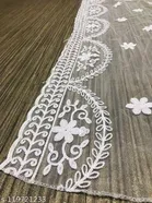 Floral Chikankari Net Dupatta for Women 