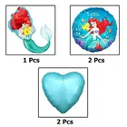 Mermaid Princess Theme 7th Happy Birthday Decoration,Multicolour,Set Of 1