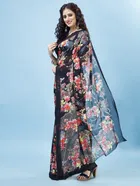 Georgette Printed Saree for Women 