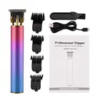 2-in-1 Painless Eyebrow & Nose Hair Remover and Electric Beard Trimmer, Professional T-Blades Carving Metal 