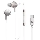 Portronics Type C Wired Earphones with in Line HD Mic, White