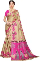 Khadi Printed Saree for Women 