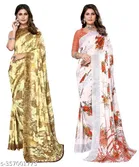Georgette Saree for Women, Pack of 2 