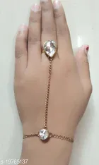 Alloy Bracelets for Women & Girls, White