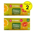 Citymall No.1 Green Tea Bags - 2X25 Pcs (Honey & Lemon) (Pack of 2)