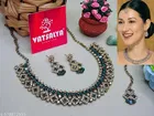 Green Free Size Necklace Set for Women
