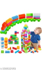 Plastic 60 Pcs Block Toys Set for Kids 