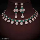 Alloy Necklace with Earrings for Women 