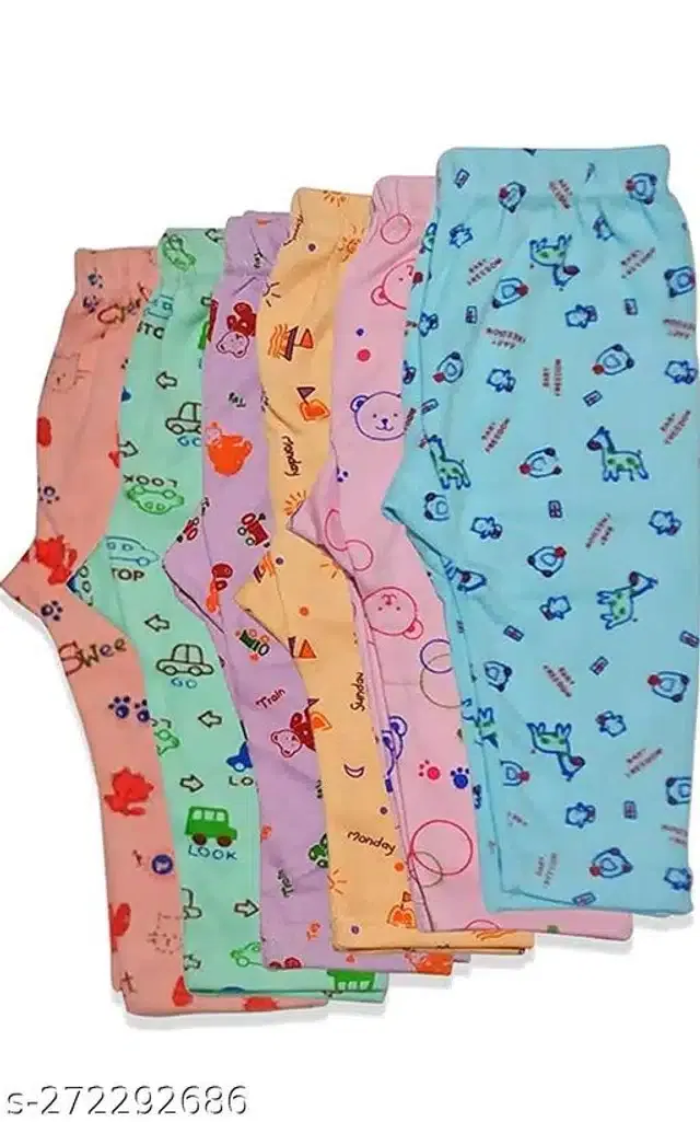 Cotton Pyjama for Kids (Multicolor, 12-18 Months) (Pack of 6)