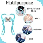 Neck Spine Massager with 360° Adjustable 6-Wheel Dual Pressure Points [Assorted Color]