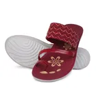 Flats for Women, Maroon 