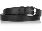 Faux Leather Belt for Women, Black, Pack of 2 