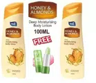 Combo of 2 YHI Body Lotion with Aelovera Lip Balm (100 ml, Set of 3)
