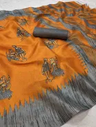 Yashika Designer Women's Saree Art Silk With Unstitched Blouse Piece 