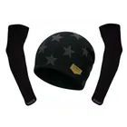 Woolen Printed Cap with Arm Sleeves for Men 