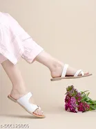 Shoetopia Girls Flat Sandals White Size 7
