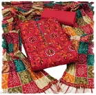 Polycotton Unstitched Suit for Women 