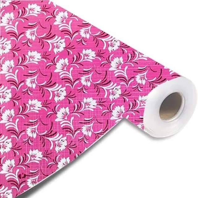 Laminated Non Woven Multipurpose Kitchen Cabinet Drawer Shelf Mat (Multicolor, 45x500 cm)