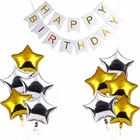 Happy Birthday Balloon Decoration Kit, White, Set of 1