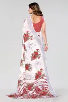 Georgette Printed Saree for Women 