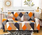 Homwatica 3 Seater Abstract Printed Elastic Sofa Cover 180X230Cm Pack Of 1