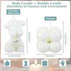 Women Torso with Mini Bubble Shaped Candles 