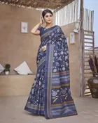 Art Silk Printed Saree for Women 
