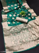Organza Zari Woven Saree for Women 