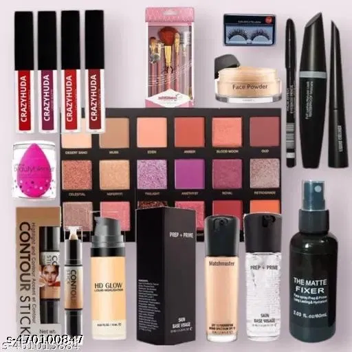 Face Makeup Combo, Multicolor, Set of 1