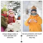 Soft Plush Face Mask with Assorted Earmuffs for Kids 
