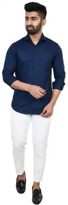 Men's Solid Full Sleeves Shirt 