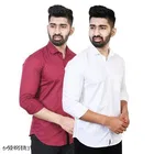 Cotton Blend Solid Shirts for Men, Multicolor 