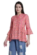 Cotton Printed Top for Women 