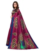 Printed Saree with Unstitched Blouse for Women 