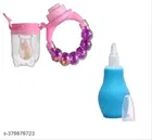Nose Cleaner with Fruit Nibbler for Baby, Multicolor, Set of 2