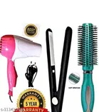 Hair Straightener with Dryer & Hair Comb 