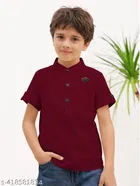 Solid Cotton Blend Kurta Set for Boys 