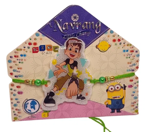 Synthetic Rakhi for Kids (Multicolor, Pack of 1)