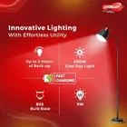 EVEREADY 9W Rechargeable Bulb, Ideal for Powercuts, Energy Efficient 4 hrs Bulb Emergency Light 
