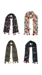 Chiffon Printed Scarves for Women & Girls 