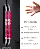 KANUSHI Industries® 1Pc Fridge Cover for Top with 6 Utility Pockets + 2 Fridge Handle Cover 
