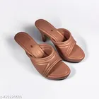 Heels for Women (Peach, 6)