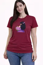 Cotton Blend T-shirt for Women, Maroon & Pink, Pack of 2 