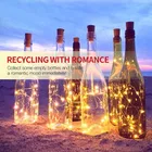 Wine Bottles Cork String Lights - Battery Powered - Warm Light – 