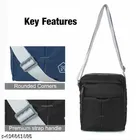 Polyester Cross Body Bag for Men, Black