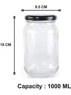 Glass Airtight Kitchen Storage Jars with Lid 