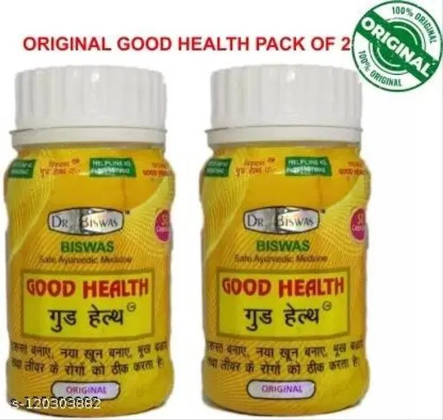 Good Health Dr. Biswas Safe Ayurvedic Capsules For Overall Health Pack Of 2 (50X2)
