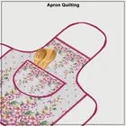 Krishna E Quilted Pink Flower Apron 68x58cms 