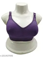 Cotton Solid Bra for Women 